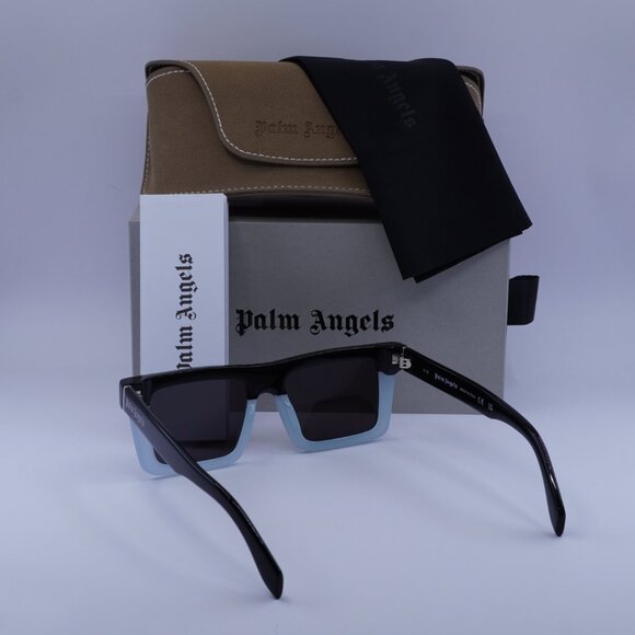 Palm Angels PERI109 NAPA 4007 Square Sunglasses - Black/Blue/Grey - Picture 5 of 9